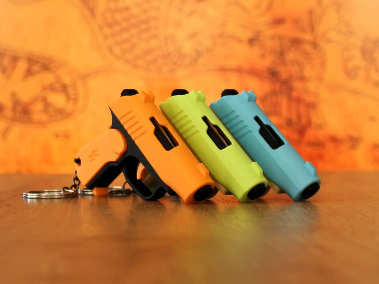 Makarov PM Fidget Keychain – Slide-Action Toy — modelo 3D