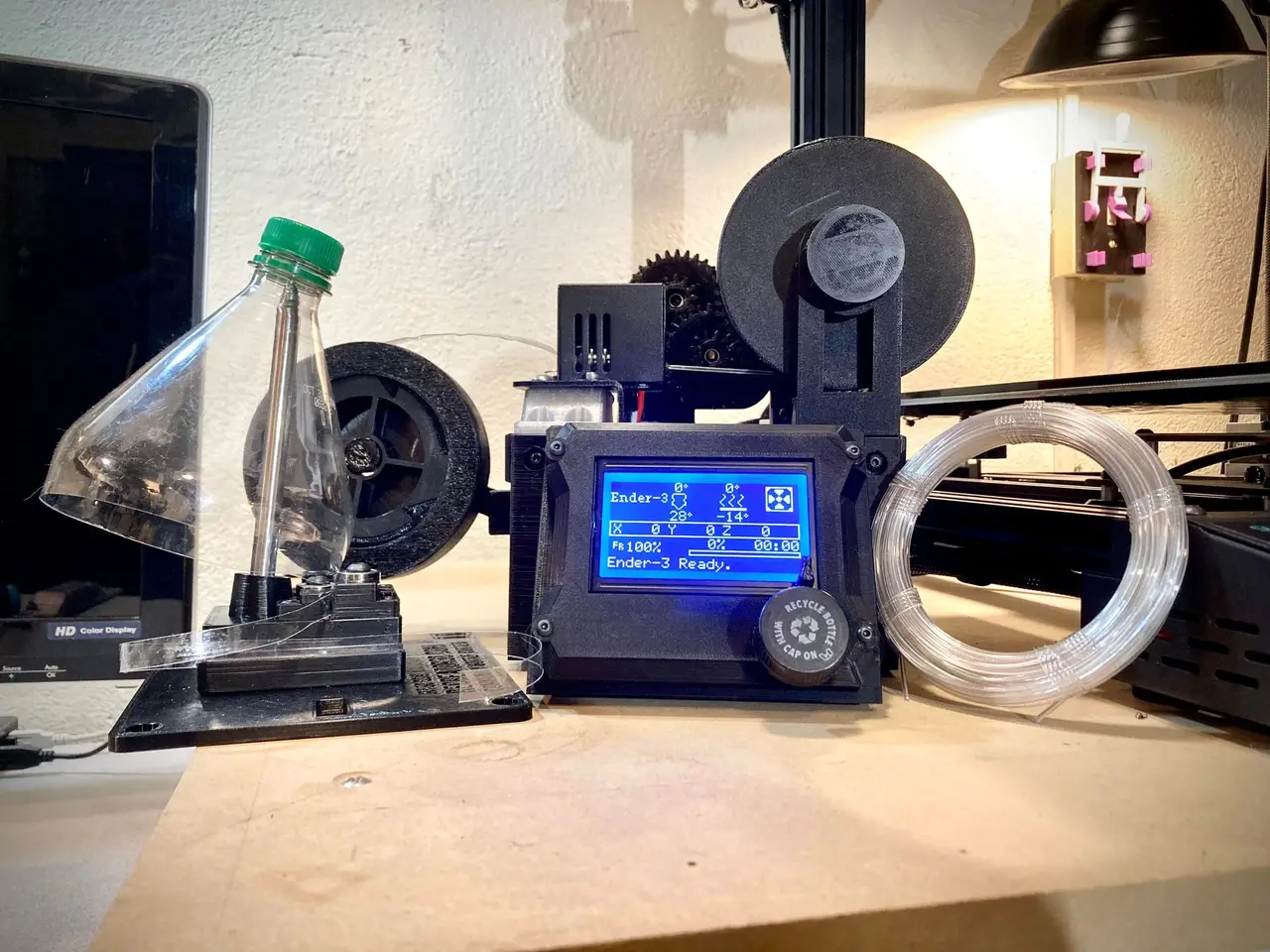 The Recreator 3D : MK6 DIY BOM - Turn PET1 plastic bottles into 3D filament — modelo 3D