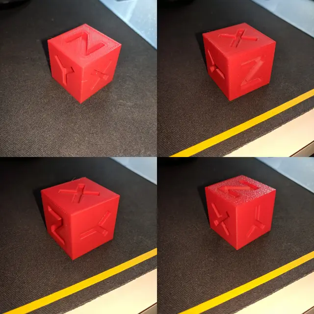 25.4mm XYZ Calibration Cube — modelo 3D