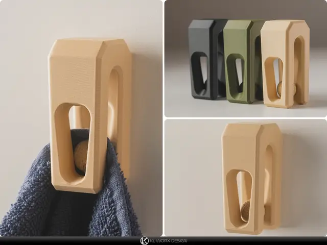 Gravity - Locking Towel Hanger | Auto-Locking — modelo 3D