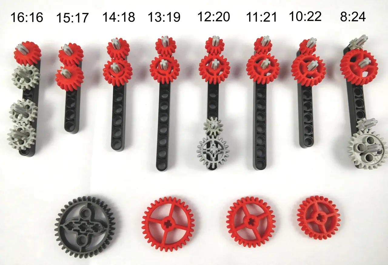 Lego Technic compatible gears with custom sizes — modelo 3D