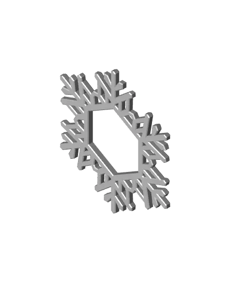 Snowflake Ornament (Customize) — modelo 3D