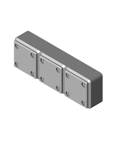 Gridfinity 8x 9v Battery Holder — modelo 3D