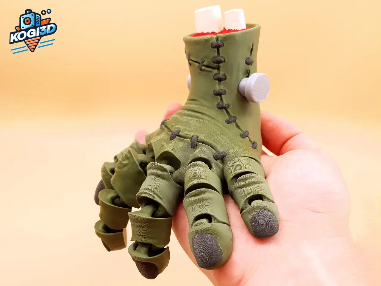 Articulated Frankenstein Hand | Halloween Fidget — modelo 3D
