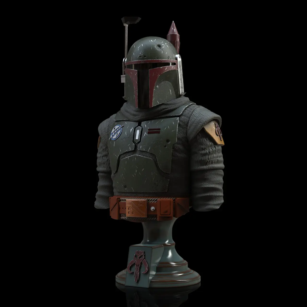 Boba Fett Bust — modelo 3D
