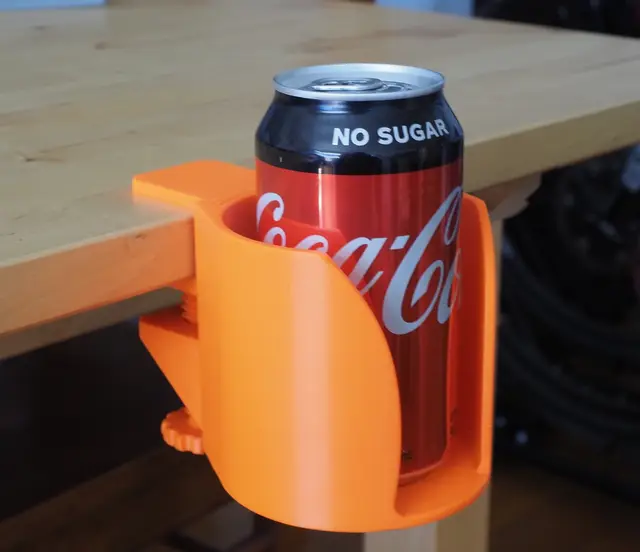 The Laptop Saver - A sub-desk level drink holder — modelo 3D