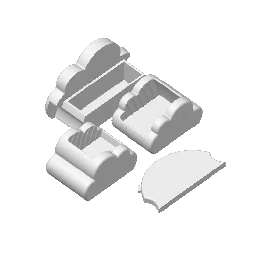 Rainbow Pen Holder – No MultiColor or Glue Needed! Print-in-Parts — modelo 3D