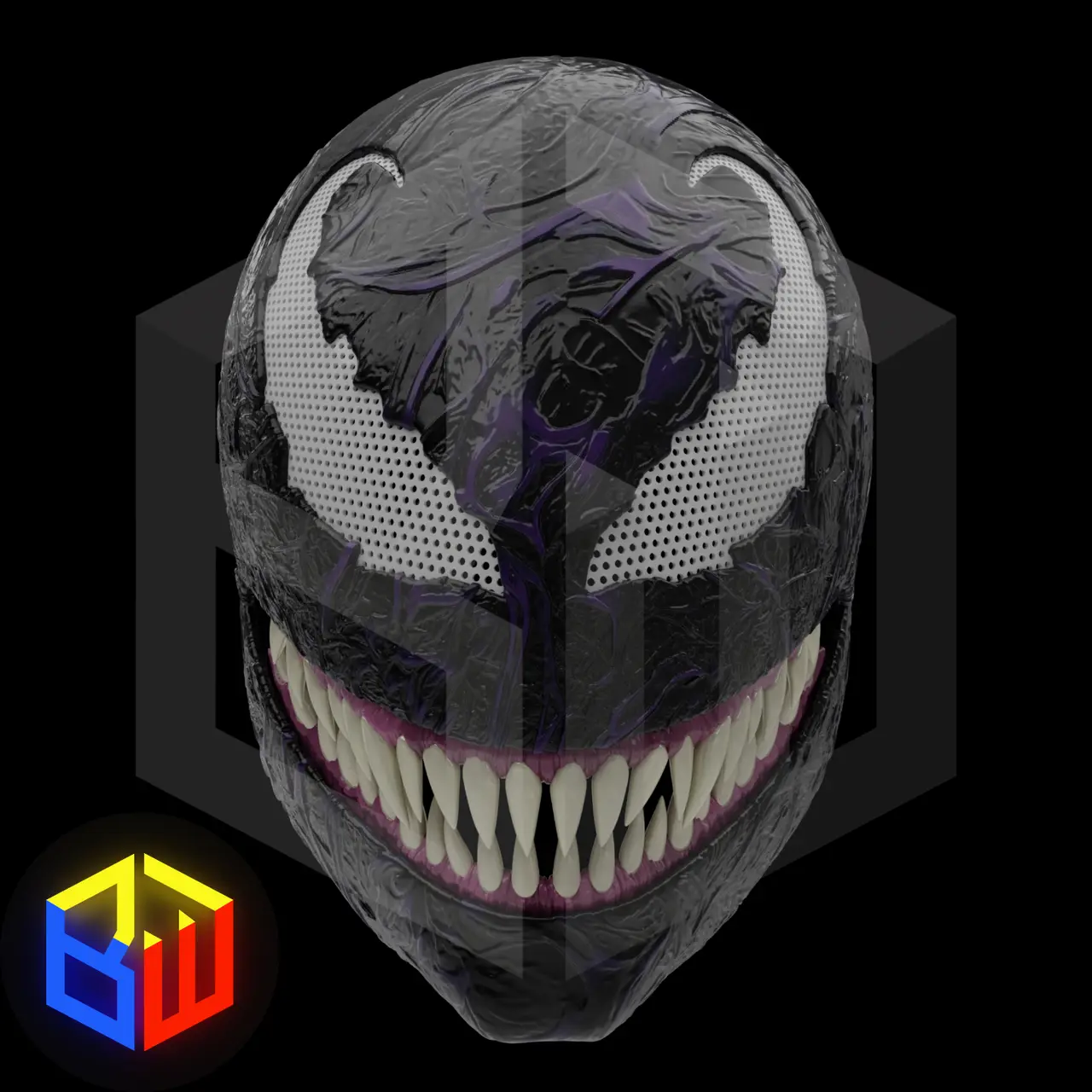 Venom Helmet with Movable Jaw — modelo 3D