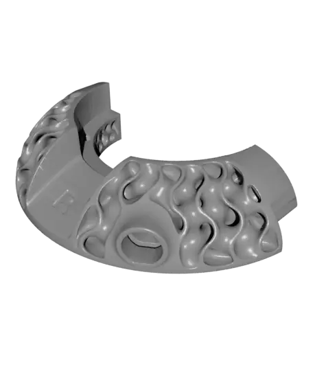 Gyroid Cones for Head(amame) Headphones - Single Extruder Files — modelo 3D