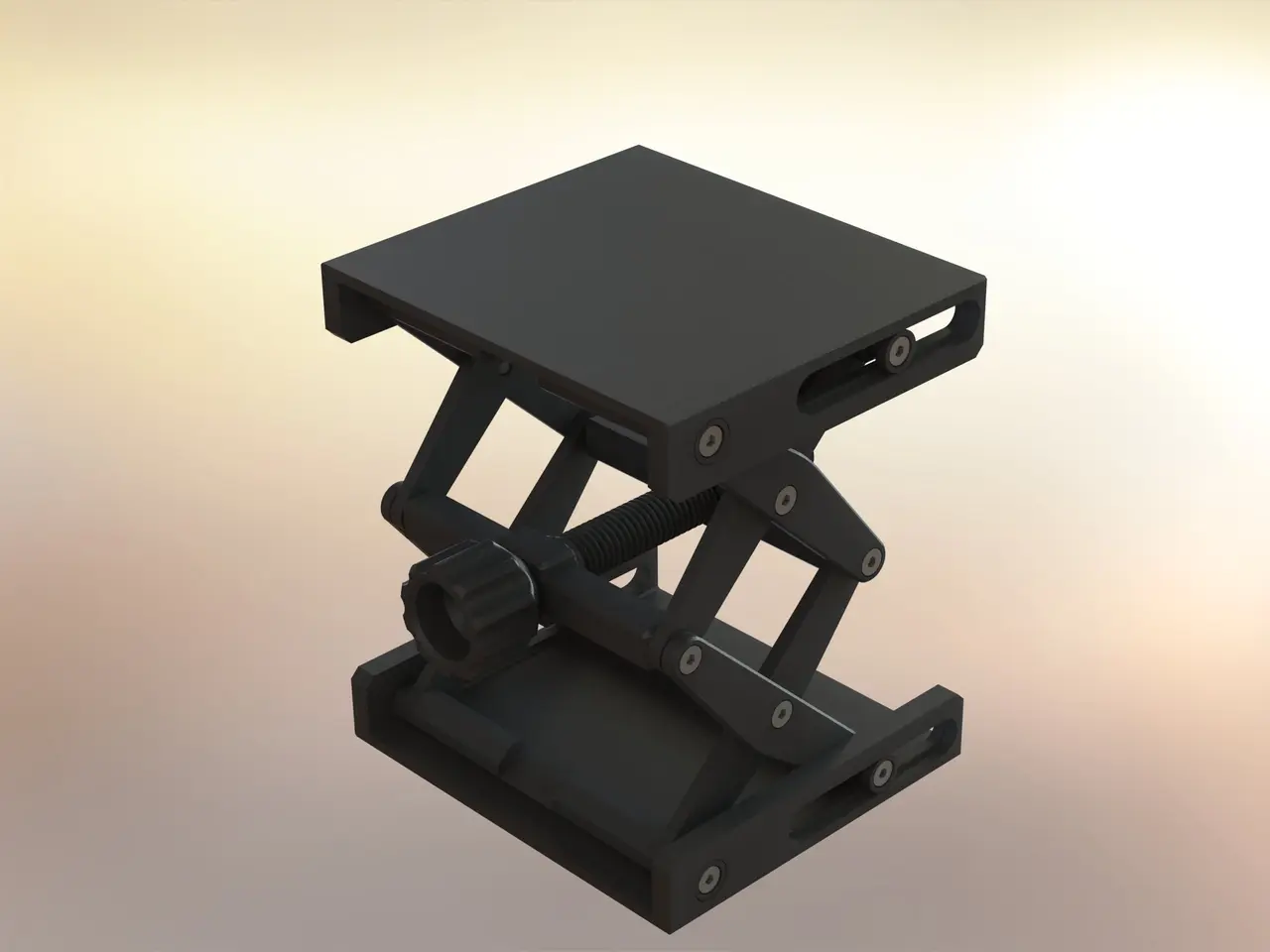 Platform Jack with M3 Screws and Inserts — modelo 3D
