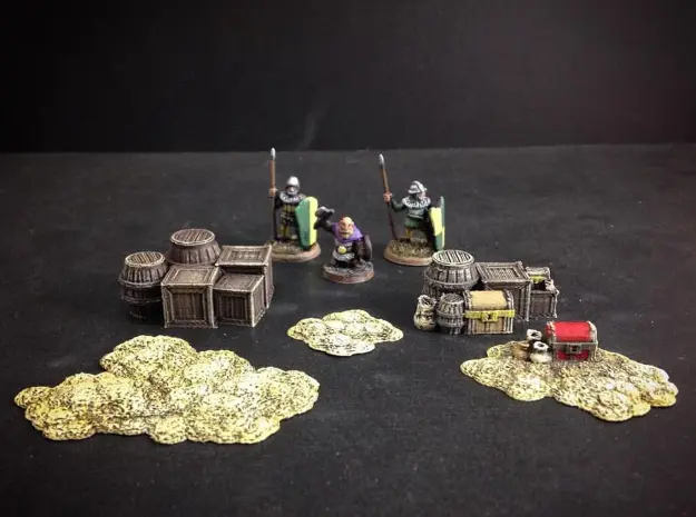 Fantasy Loot Markers (15mm scale) — modelo 3D