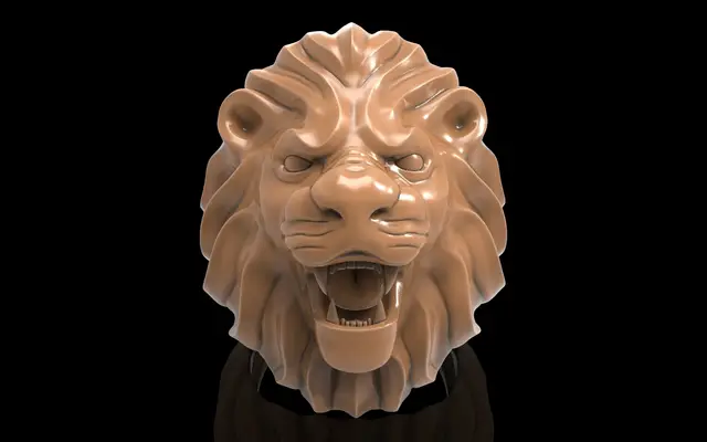 Lion ring man ring jewelry — modelo 3D
