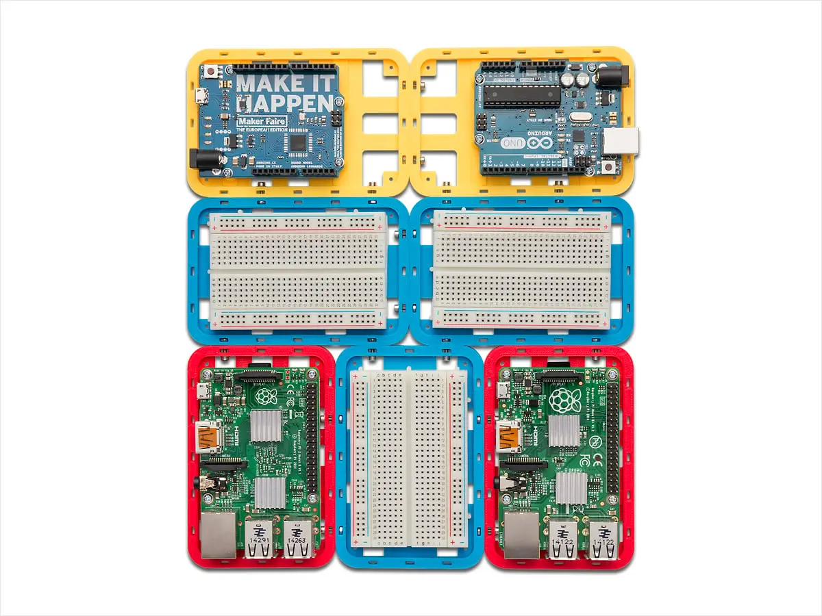 Modular Support (Case) for Arduino and Raspberry Pi - CustoBlocks — modelo 3D