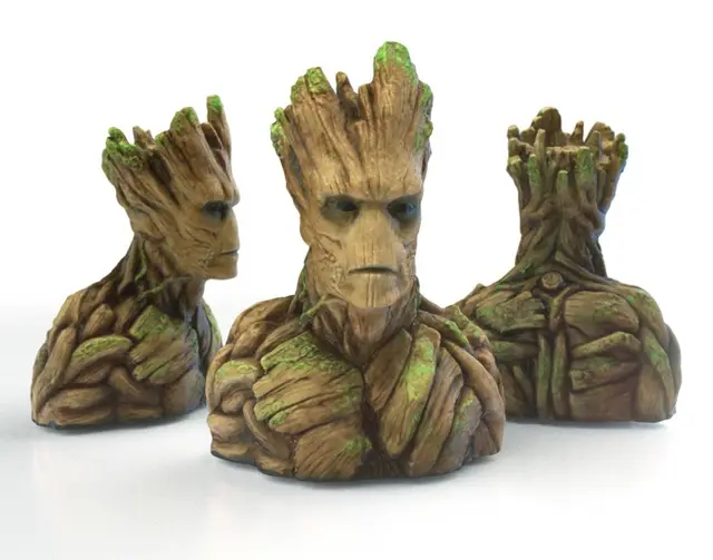 Groot Bust Sculpture — modelo 3D