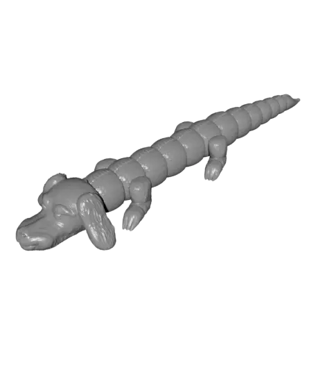 Flexible Articulated Falkor Neverending Story Toy — modelo 3D