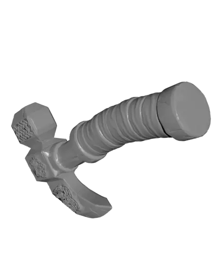 Wolf Axe Fridge Magnet — modelo 3D