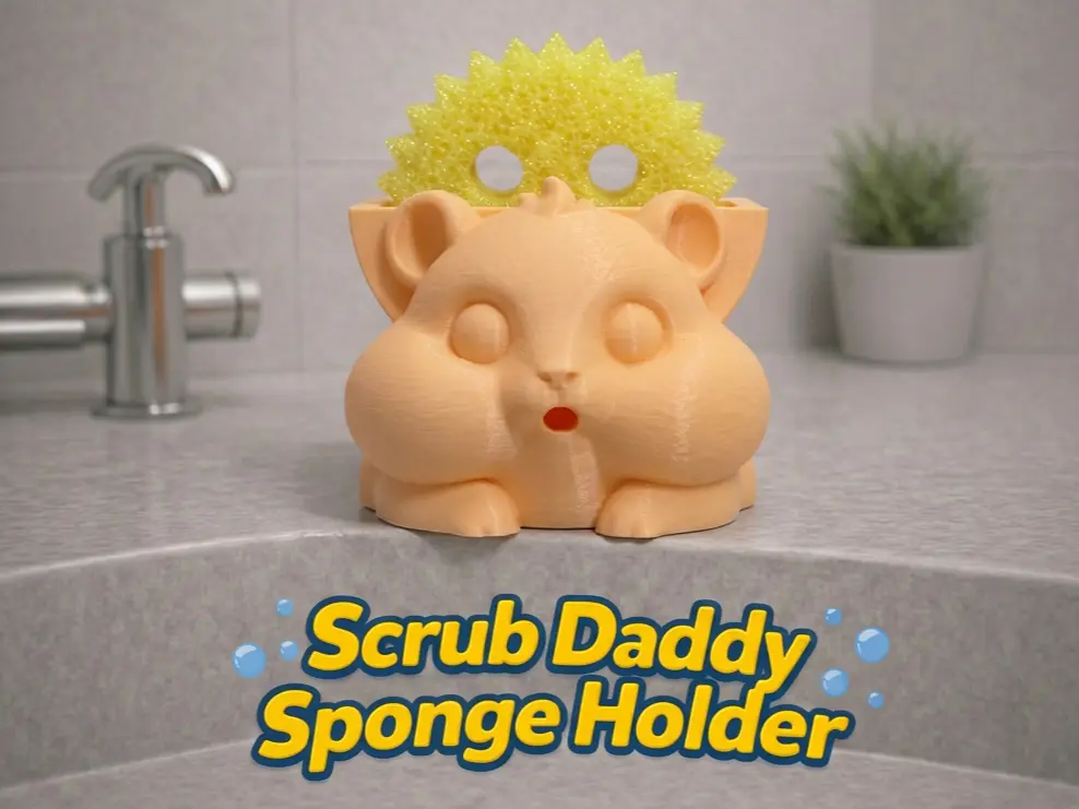Chippy the Hamster Scrub Daddy Holder — modelo 3D