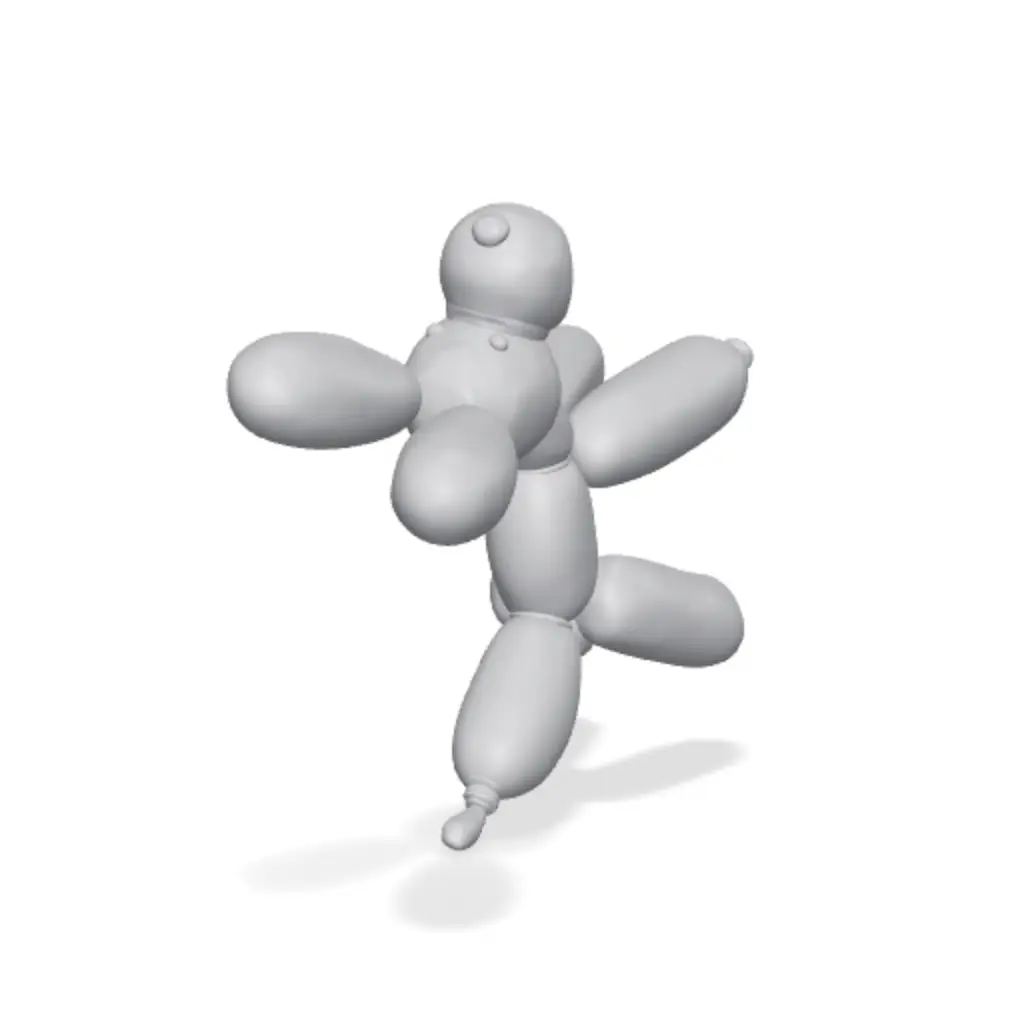 Balloon Dog | Multicolour & Single Colour — modelo 3D