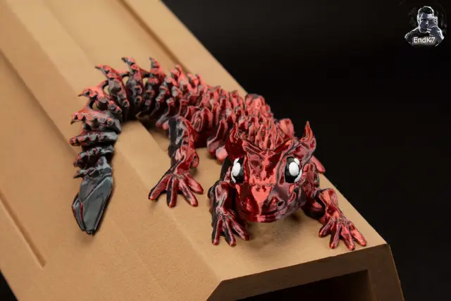 Glorious Baby Dragon - Articulated - Print in Place - No Supports - Flexible - Fantasy — modelo 3D
