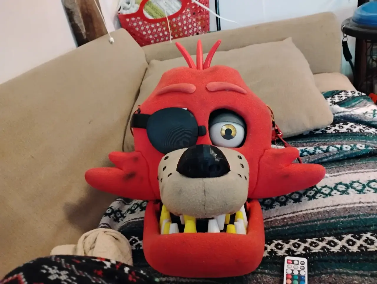 Wearable Articulated Foxy Cosplay Head — modelo 3D