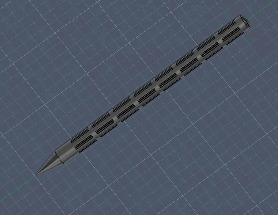 Plant Aeration Stick / Pflanzen-Belüftungsstab (250 mm) — modelo 3D