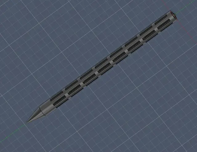 Plant Aeration Stick / Pflanzen-Belüftungsstab (250 mm) — modelo 3D