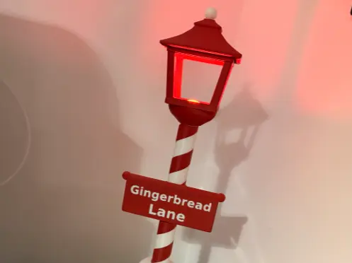 60cm Gingerbread Lane Christmas Lamppost - No AMS — modelo 3D