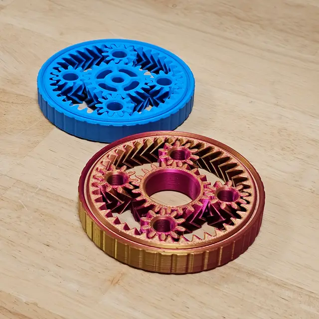 Planetary Gear Fidget Toy (100% Print-In-Place) — modelo 3D