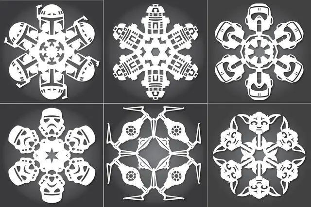 Star Wars Snowflakes — modelo 3D