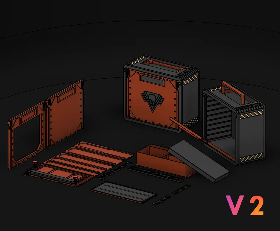Simple Mini Storage - Kill Squad all-in-one carry case. — modelo 3D
