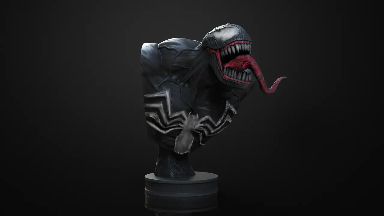 Venom Bust — modelo 3D