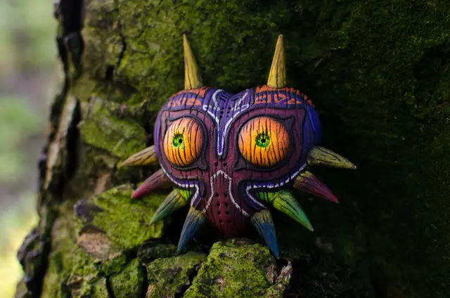 Majoras Mask HD model with Woodgrain — modelo 3D