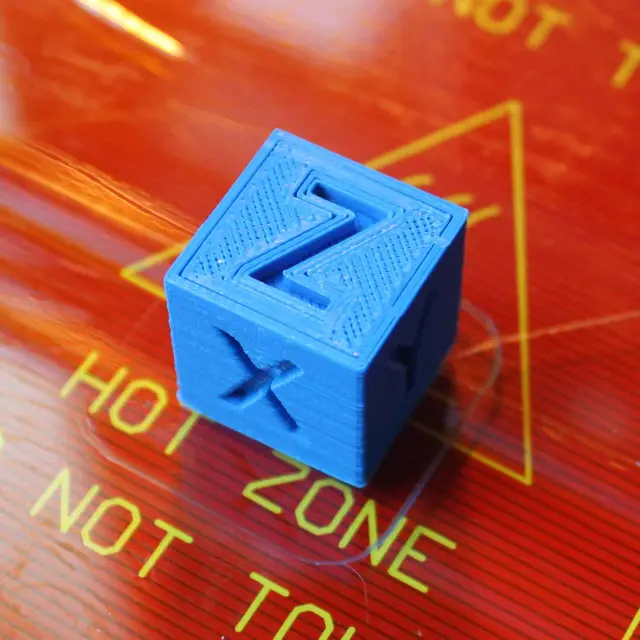 XYZ 20mm Calibration Cube — modelo 3D
