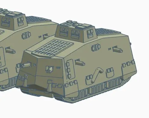 female A7V — modelo 3D