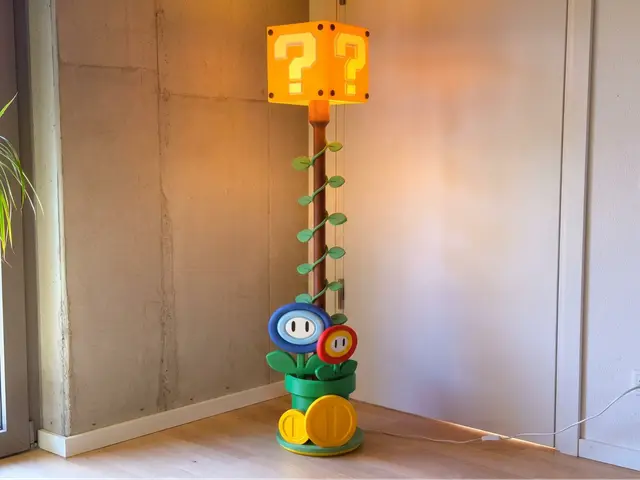 Question Block Floor Lamp Power-Up Edition — modelo 3D