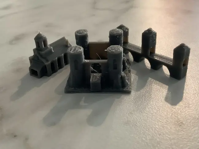 medieval themed Catan pieces — modelo 3D