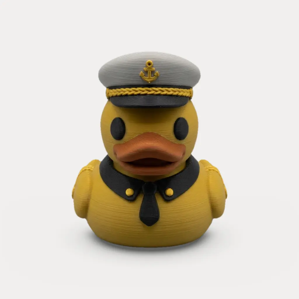 Skipper Cap Rubber Duck - Character Figurine — modelo 3D