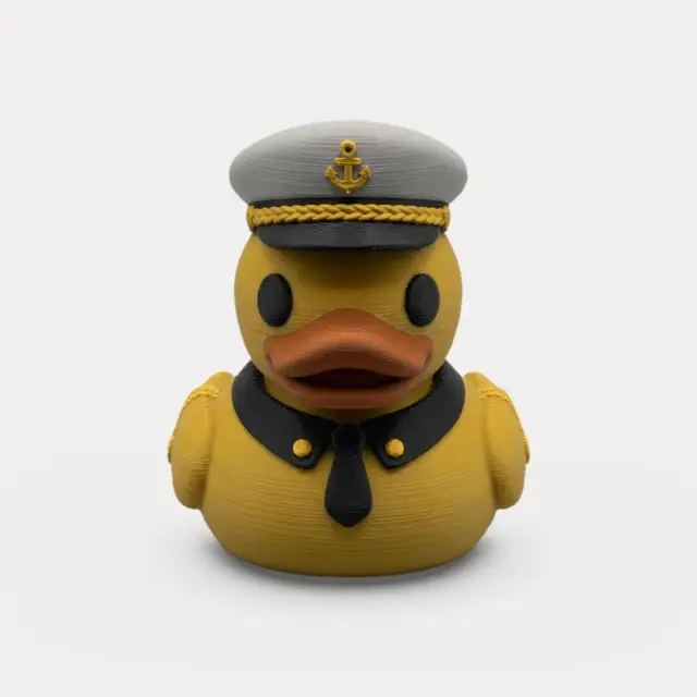Skipper Cap Rubber Duck - Character Figurine — modelo 3D