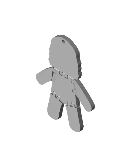 Flexi Gingerbread Chewbacca Ornament — modelo 3D