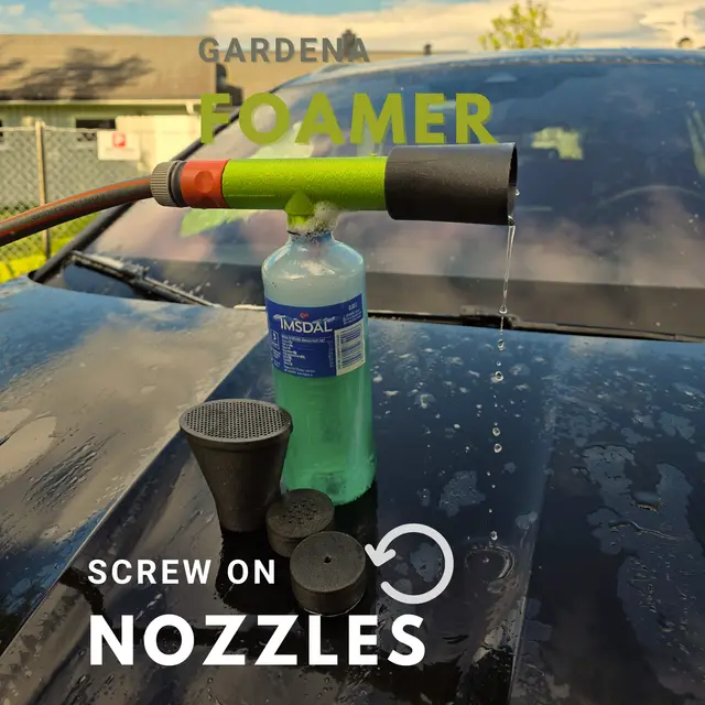PET Bottle Foamer for Garden Hose and Modular nozzles - VENTURI INJECTION — modelo 3D