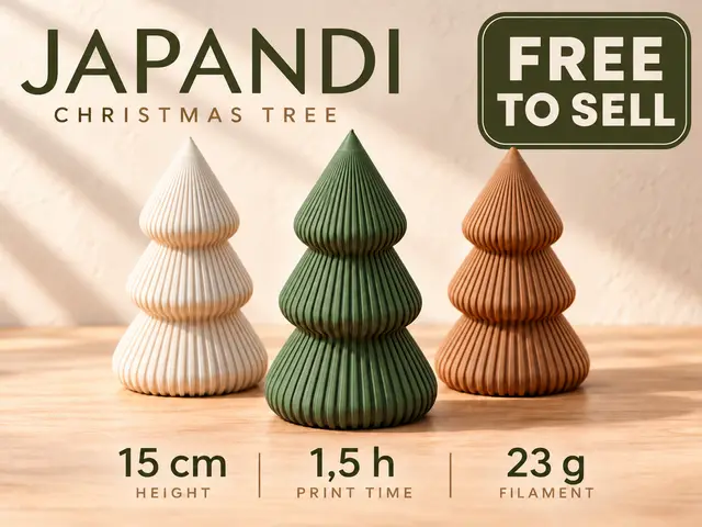 Japandi Christmas Tree — modelo 3D
