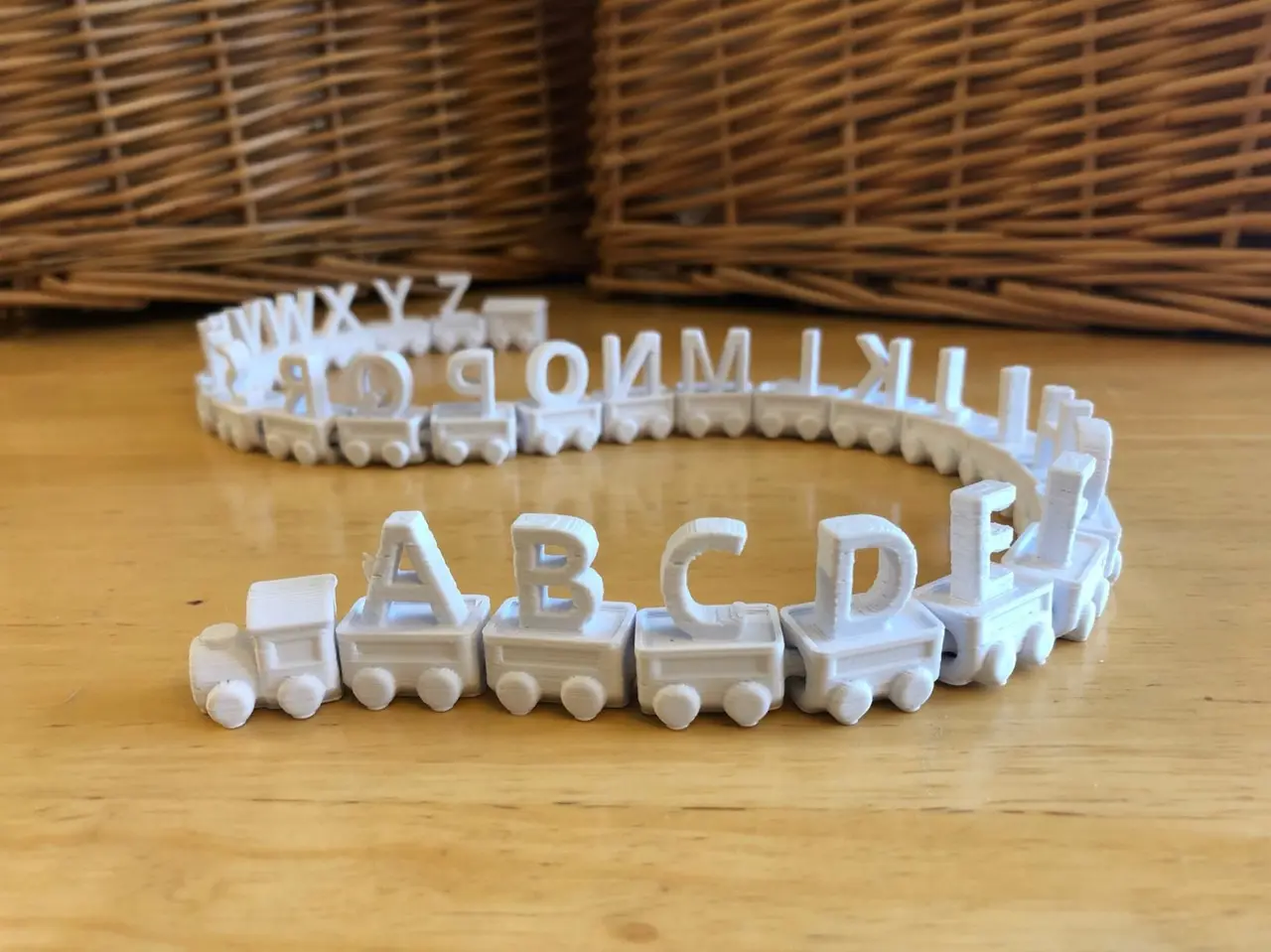 Customizable Alphabet Train — modelo 3D
