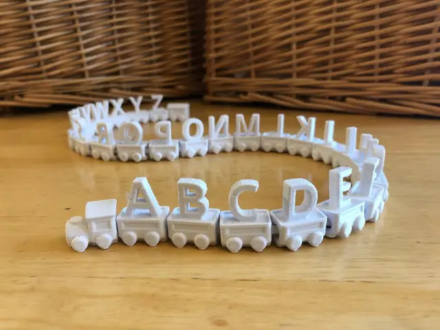Customizable Alphabet Train — modelo 3D