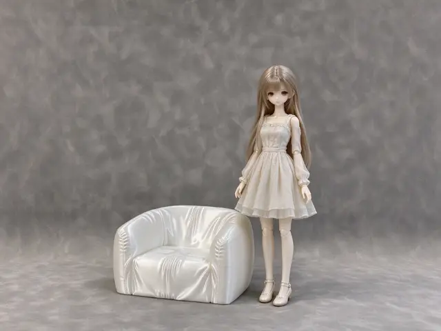 bjd 娃娃 懒人布艺沙发 — modelo 3D