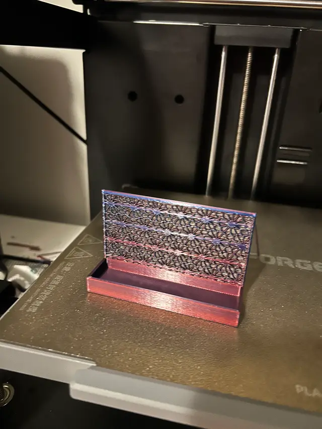 Kumiko Style Business Card Holder — modelo 3D