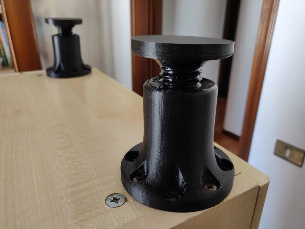 Heavy duty adjustable furniture leg — modelo 3D