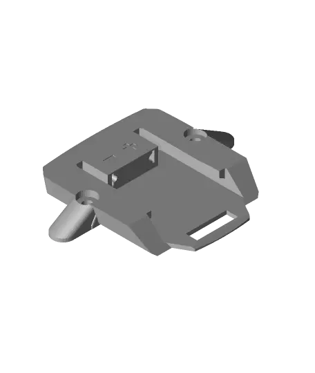 Parkside X20V battery holder for bike bottle adapter — modelo 3D