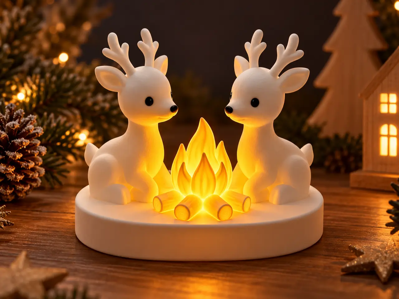 Magische Rentier-Weihnachtsdeko LED — modelo 3D