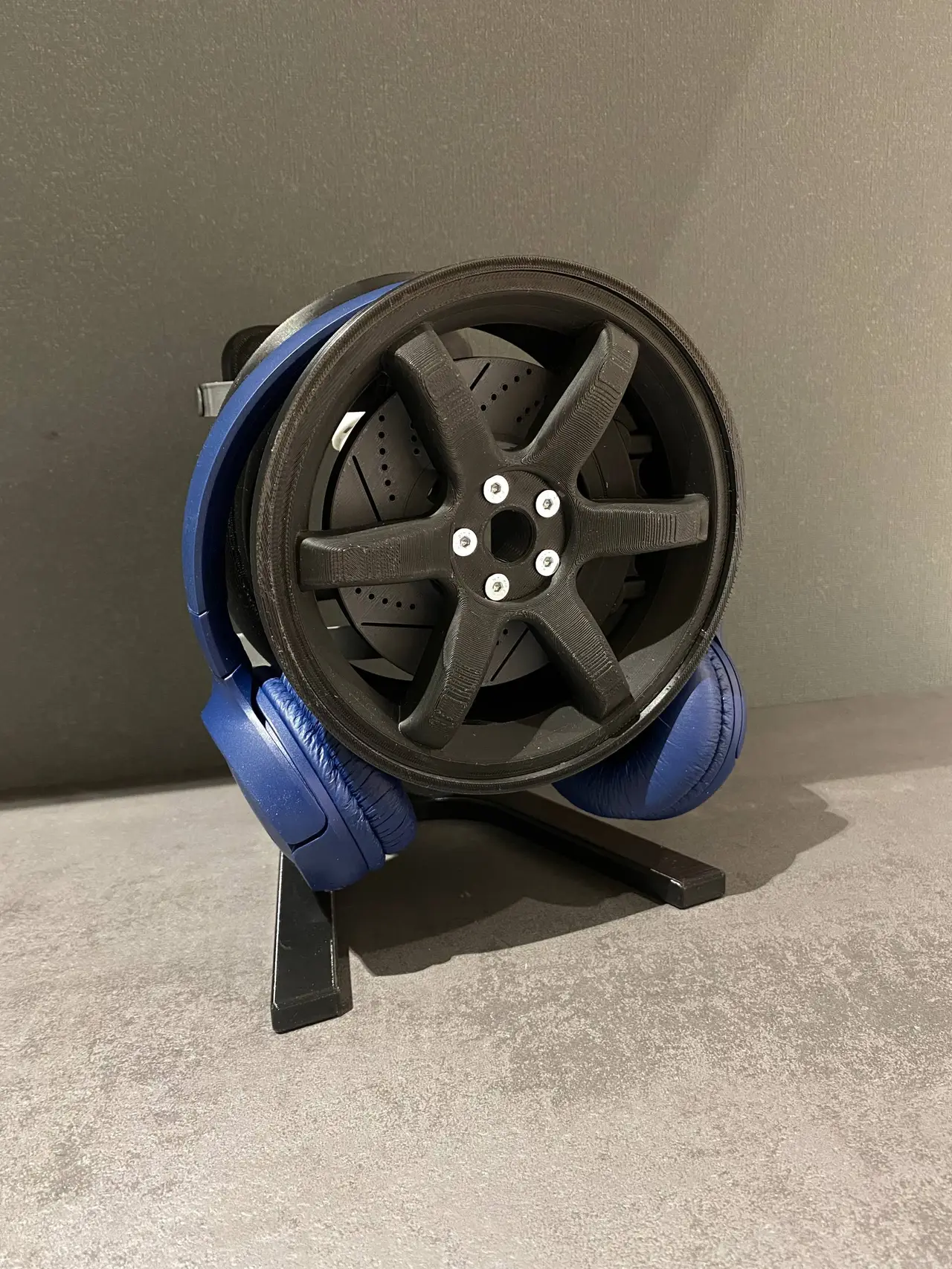 Wheel headphone stand-Volk racing te37 — modelo 3D