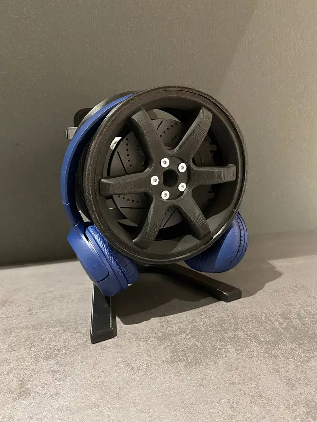 Wheel headphone stand-Volk racing te37 — modelo 3D